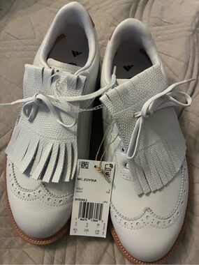 Women's Grey Golf Kiltie Wingtip Shoes